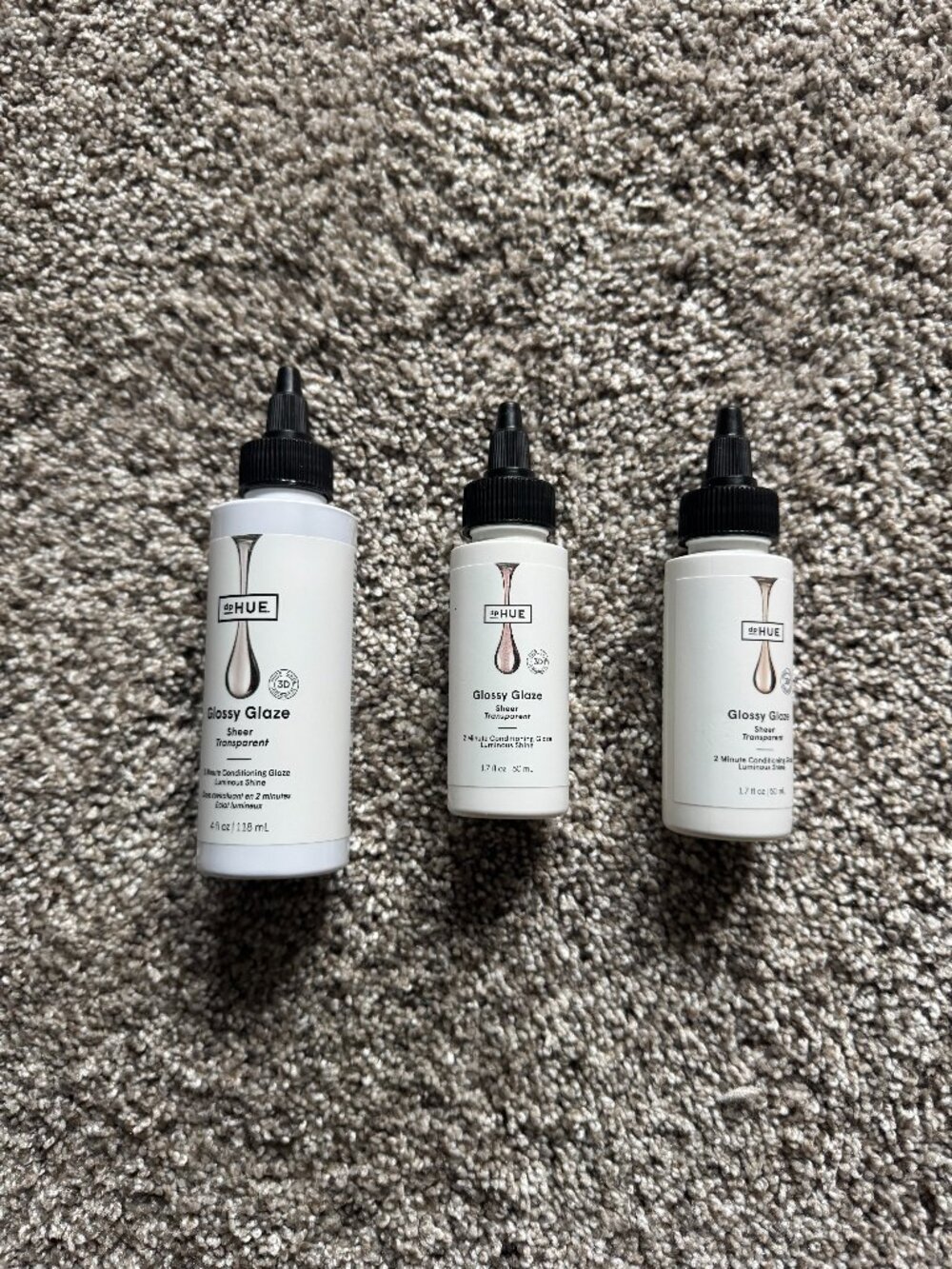dpHUE Glossy Glaze Sheer Transparent Lot of 3